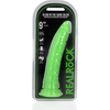 Realrock By Shots RealRock Glow Slim Intimate Machine with Suction Cup 22.5cm Žalias