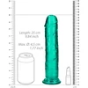 Realrock By Shots REALROCK Crystal Clear Intimate Device 23 cm with Suction Cup Transparent