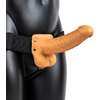Realrock By Shots RealRock Vibrating Hollow Strap-On 18cm - Adjustable Harness System