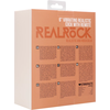Realrock By Shots RealRock Vibrating Model 6" Anatomical Shape with Suction Cup, rusvai gelsvas