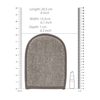 Touche By Shots Touche Bath Mitt Flax &amp; Hemp with Charcoal Dual-Sided Exfoliator