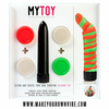 Oranžinis MyToy Vibrator Kit Oranžinis &amp; Žalias - Customizable Silicone Model 13.3cm