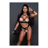 Allure Fantasy Lingerie Sweet Little Lies Harness Set Juodas One Size Adjustable