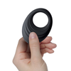 Rocks-Off Spire Vibrating Liquid Silicone Ring Juodas USB Rechargeable