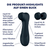 SATISFYER PRO 2 GENERACIJOS 3 SU SKYSTU ORU TAMSIAI PILKAS