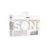 Sono By Shots Ouch! No.80 Silicone Anal Plug Set 4 Sizes Ergonomic Base Juodas