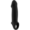 Sono By Shots Satisfyer No.17 Extension Sleeve with Ball Strap, 35mm, Juodas