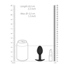 Sono By Shots SONO No.89 Silicone Plug with Kinetic Ball, 8.3 cm, Juodas