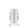 Sono By Shots Shots No.49 Hollow Tunnel Plug Small - Silicone, 77 mm, Juodas