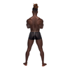 Male Power Landing Strip Mini Short S Matte Onyx Juodas