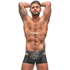 Male Power Check'd Mate Cutout Shorts XL Juodas Stylish Mesh Design