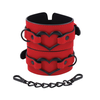 Sportsheets S&amp;M Amor Handcuffs Raudona Vegan Leather Adjustable