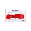 Sportsheets S&amp;M Amor Satin Ball Gag Raudona Ribbon Adjustable 46cm