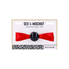 Sportsheets S&amp;M Amor Satin Ball Gag Raudona Ribbon Adjustable 46cm