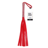 Sportsheets Amor Sparkle Flogger Raudona - Vegan Leather, Rhinestone Handle