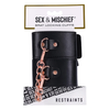 Sportsheets S&amp;M Brat Locking Cuffs Vegan Leather Rose Gold 7.25-10.25”