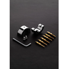 Steel By Shots Shots Steel Ball Stretcher Adjustable Spiked Ring, Stainless Steel, 2-Piece