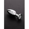 Steel By Shots Sinner Gear Stainless Steel Anal Plug Large with Glass Gemstone