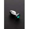 Steel By Shots Ouch! Stainless Steel Plug with Glass Gemstone - Small, Sidabrinis