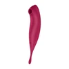 Satisfyer Twirling Pro+ Dark Raudona pulsuojantis vibratorius