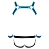 Svenjoyment Bondage Mėlyna Men's Jock set juodas/mėlynas 2XL