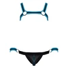 Svenjoyment Bondage Mėlyna Men's Jock set juodas/mėlynas 2XL