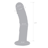 Glas Stiklas – lenktas tikroviškas stiklo dildo su venomis