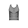 Male Power Stretch Net Tank Top Juodas L/XL - Racerback Design