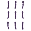 Vive By Shots VIVE Nami Pulse Wave Dual Motor Wand Violetinė Multi-Attachment Set