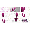 Vive By Shots Rožinė VIVE Yuki Dual Motor Intimate Massager with Beads Rožinė Silicone