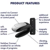 SATISFYER DOUBLE FUN CONNECT APP Juodas