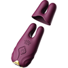 Zalo - Nave Wireless Vibrating Nipple Clamps Velvet Violetinė