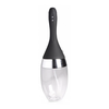 XR Brands CleanStream Vibrating Enema System, Silicone, 360° Jets, Juodas