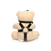 Xr Brands Oranžinis Trinity Vibes Shibari-Inspired Teddy Bear Keychain, Burnt Oranžinis, 10cm