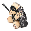 Xr Brands Oranžinis Trinity Vibes Shibari-Inspired Teddy Bear Keychain, Burnt Oranžinis, 10cm