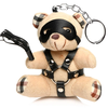 Xr Brands Oranžinis Trinity Vibes Shibari-Inspired Teddy Bear Keychain, Burnt Oranžinis, 10cm