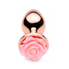 Rožinė XR Brands Rose Gold Aliuminio Plug Small Rožinė Flower Top