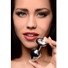 Xr Brands Booty Sparks Clear Gem Plug Small - Aluminum, Tapered, Crystal Accent