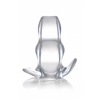 XR Brands Clear View Transparent Hollow Anal Plug Large TPE