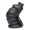 Xr Brands Dark Chamber Silicone Chastity Cage Flexible Anatomical Juodas