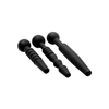 Xr Brands Dark Rods Silicone Urethral Dilator Set 3-Piece - Flexible &amp; Hollow Design