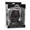 XR Brands Master Series Hollow Tunnel Plug Juodas Medium - Anatomical Design