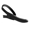 Xr Brands Master Series Face Fuk Strap-On Gag - Adjustable Latex Head Harness Juodas