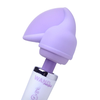 Xr Brands Wand Essentials Flutter Tip Silicone Wand Attachment Violetinė 3.5in
