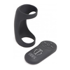XR Brands G-Shaft Silicone Ring with Remote Control, Atsparus vandeniui, Juodas