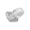 Xr Brands Glory Gape Transparent Hollow Anal Plug Large - Anatomical Model