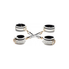 Xr Brands Kink Glow in the Dark Bondage Set with Cuffs, Blindfold &amp; Paddle