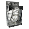 Xr Brands Trine Steel Ring Collection - Stainless Steel, 3 Sizes Set