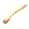 Xr Brands Gold Sensation Wartenberg Wheel Stainless Steel Golden 18cm