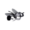 XR Brands Tailz Bunny Tail Plug &amp; Mask Set - Juodas, Vegan Friendly